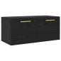 Preview: Wandschrank Schwarze Eiche 80 x 36.5 x 35 cm Holzwerkstoff