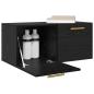 Preview: Wandschrank Schwarze Eiche 80 x 36.5 x 35 cm Holzwerkstoff