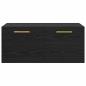Preview: Wandschrank Schwarze Eiche 80 x 36.5 x 35 cm Holzwerkstoff
