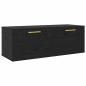 Preview: Wandschrank Schwarze Eiche 100 x 36.5 x 35 cm Holzwerkstoff
