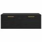 Preview: Wandschrank Schwarze Eiche 100 x 36.5 x 35 cm Holzwerkstoff