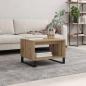 Preview: Couchtisch Eiche handwerklich 60 x 50 x 40 cm Holzwerkstoff