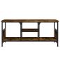 Preview: TV-Schrank Räuchereiche 100x35x45 cm Holzwerkstoff & Eisen