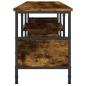 Preview: TV-Schrank Räuchereiche 100x35x45 cm Holzwerkstoff & Eisen