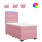 Preview: Boxspringbett mit Matratze Rosa 90x190 cm Samt