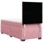 Preview: Boxspringbett mit Matratze Rosa 90x190 cm Samt