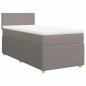 Preview: Boxspringbett mit Matratze Taupe 80x200 cm Stoff