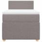 Preview: Boxspringbett mit Matratze Taupe 80x200 cm Stoff