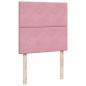 Preview: Boxspringbett mit Matratze Rosa 90x190 cm Samt