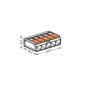 Preview: WAGO Kontakttechnik WAGO 221, 5-Leiter-Klemme 5x0,14-4mm², transparent (25 ST)