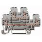 Preview: WAGO Kontakttechnik Doppelstockklemme Durchgangs-/Durchgangsklemme L/L 2.5 mm² grau (50 ST)