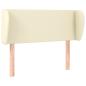 Preview: Kopfteil mit Ohren Creme 83x23x78/88 cm Kunstleder