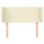 Preview: Kopfteil mit Ohren Creme 83x23x78/88 cm Kunstleder