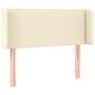 Preview: Kopfteil mit Ohren Creme 83x16x78/88 cm Kunstleder