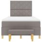 Preview: Boxspringbett mit Matratze Taupe 120 x 200 cm Stoff