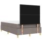 Preview: Boxspringbett mit Matratze Taupe 120 x 200 cm Stoff