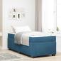 Preview: ARDEBO.de - Bettgestell mit Matratze Dunkelblau 90 x 190 cm Samt