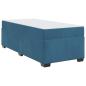 Preview: Bettgestell mit Matratze Dunkelblau 90 x 190 cm Samt