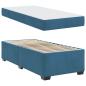 Preview: Bettgestell mit Matratze Dunkelblau 90 x 190 cm Samt