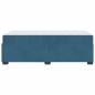 Preview: Bettgestell mit Matratze Dunkelblau 90 x 190 cm Samt