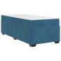 Preview: Bettgestell mit Matratze Dunkelblau 90 x 190 cm Samt