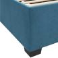 Preview: Bettgestell mit Matratze Dunkelblau 90 x 190 cm Samt