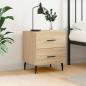 Preview: ARDEBO.de - Nachttisch Sonoma-Eiche 40x35x47,5 cm Holzwerkstoff