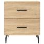 Preview: Nachttisch Sonoma-Eiche 40x35x47,5 cm Holzwerkstoff