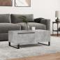 Preview: ARDEBO.de - Couchtisch Betongrau 90x50x36,5 cm Holzwerkstoff