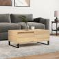 Preview: ARDEBO.de - Couchtisch Sonoma-Eiche 90x50x36,5 cm Holzwerkstoff