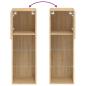 Preview: TV-Schrank mit LED-Leuchten Sonoma-Eiche 30,5x30x90 cm