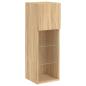 Preview: TV-Schrank mit LED-Leuchten Sonoma-Eiche 30,5x30x90 cm
