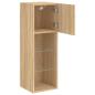 Preview: TV-Schrank mit LED-Leuchten Sonoma-Eiche 30,5x30x90 cm