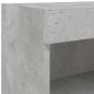 Preview: 6-tlg. Wohnwand mit LED-Beleuchtung Betongrau Holzwerkstoff