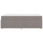 Preview: Bettgestell mit Matratze mit Matratze Taupe 90 x 200 cm Stoff