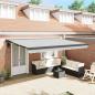 Preview: ARDEBO.de - Markise Anthrazit 5 x 3 m Metall