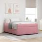 Preview: ARDEBO.de - Bettgestell mit Matratze mit Matratze Rosa 160 x 200 cm Samt