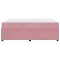 Preview: Bettgestell mit Matratze mit Matratze Rosa 160 x 200 cm Samt