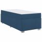 Preview: Bettgestell Blau 90 x 190 cm Stoff