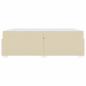 Preview: Bettgestell Creme 200 x 200 cm Stoff