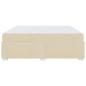 Preview: Bettgestell Creme 200 x 200 cm Stoff