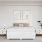 Preview: Bettgestell Weiß 180 x 200 cm Kunstleder