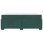 Preview: Bettgestell mit Matratze Dunkelgrün 180 x 200 cm Samt