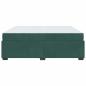 Preview: Bettgestell mit Matratze Dunkelgrün 180 x 200 cm Samt