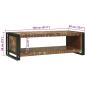 Preview: Couchtisch 120 x 50 x 38 cm Massives upgecyceltes Holz