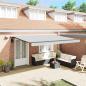 Preview: ARDEBO.de - Markise mit Manuell Anthrazit 4.5 x 2.5 m Metall