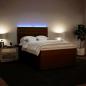 Preview: Boxspringbett mit Matratze Rosa 160x200 cm Samt