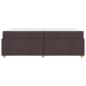 Preview: Bettgestell mit Matratze Dunkelbraun 200 x 200 cm Stoff