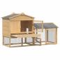 Preview: Hühnerunterkunft Braun 150 x 60 x 89 cm