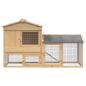 Preview: Hühnerunterkunft Braun 150 x 60 x 89 cm